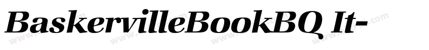 BaskervilleBookBQ It字体转换